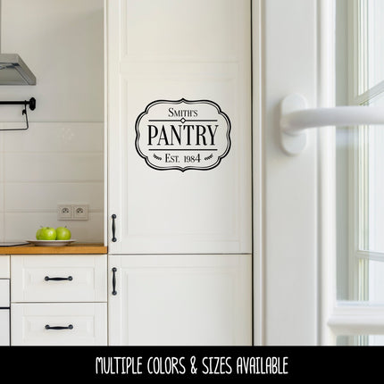 Custom Pantry Vinyl Decal/Sticker