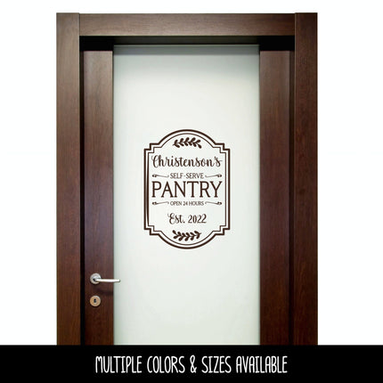 Custom Pantry Vinyl Decal/Sticker