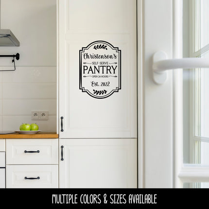 Custom Pantry Vinyl Decal/Sticker