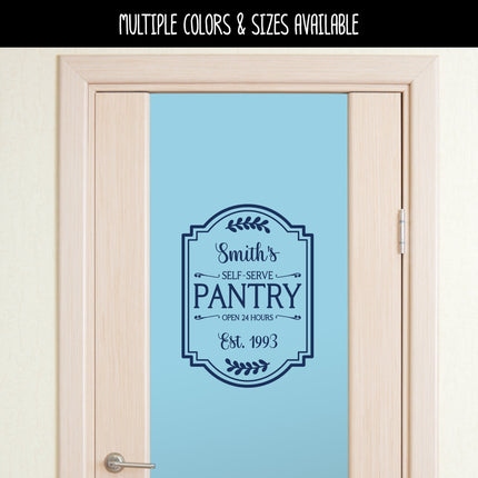 Custom Pantry Vinyl Decal/Sticker