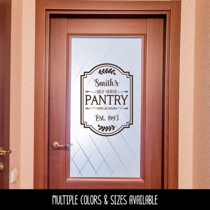 Custom Pantry Vinyl Decal/Sticker