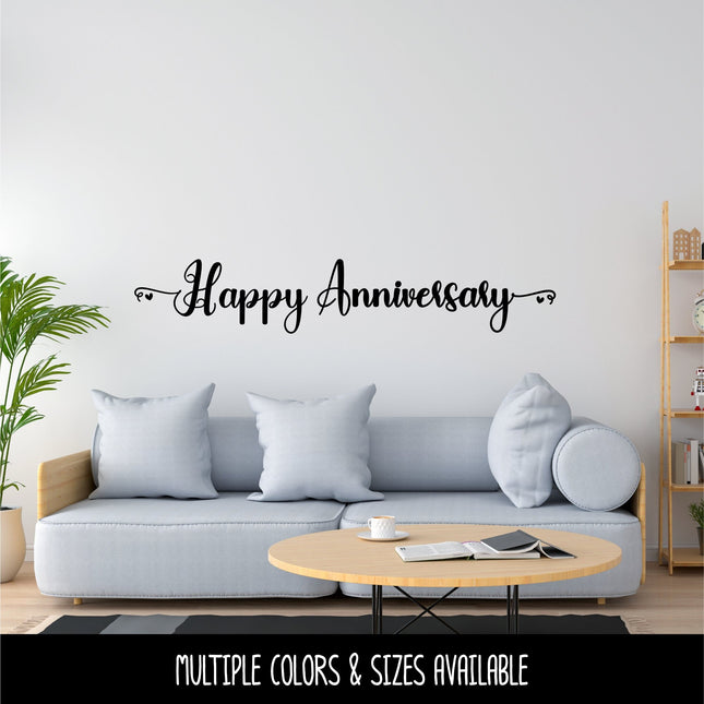 Happy Anniversary Vinyl Decal/Sticker
