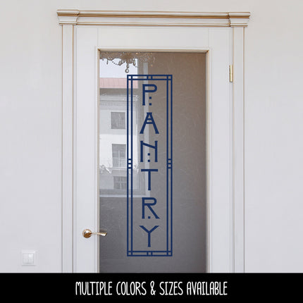 Arts and Crafts Vertical Pantry Vinyl Decal/Sticker