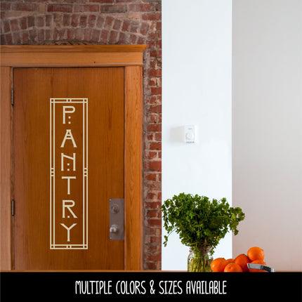 Arts and Crafts Vertical Pantry Vinyl Decal/Sticker