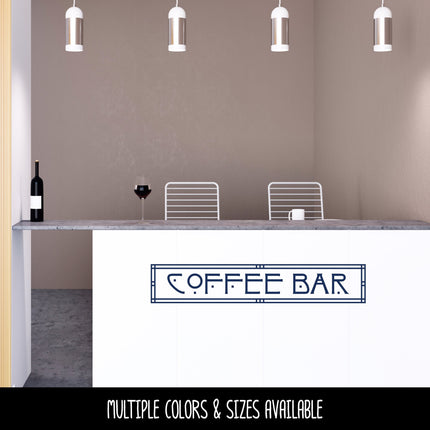 Craftsman/Arts and Crafts Coffee Bar Vinyl Decal/Sticker