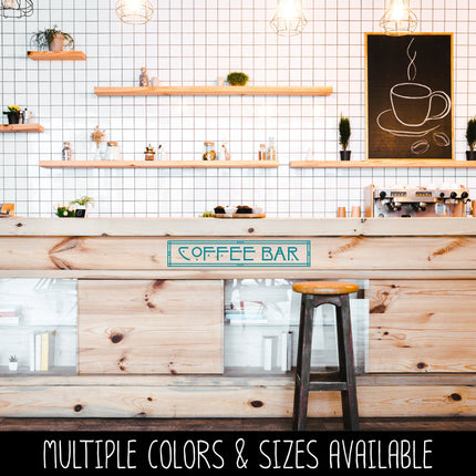 Craftsman/Arts and Crafts Coffee Bar Vinyl Decal/Sticker