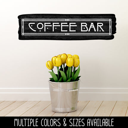 Craftsman/Arts and Crafts Coffee Bar Vinyl Decal/Sticker