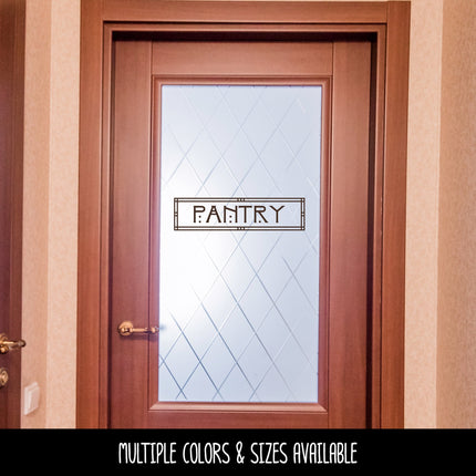 Craftsman/Arts and Crafts Pantry Vinyl Decal/Sticker
