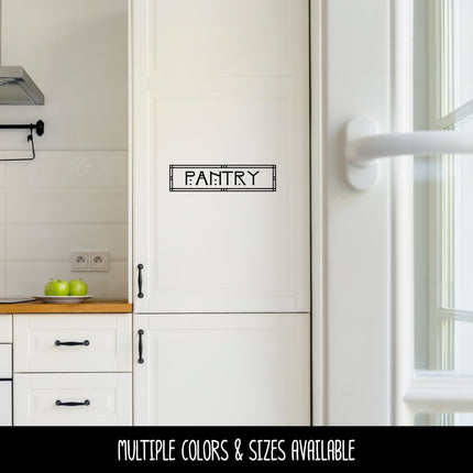 Craftsman/Arts and Crafts Pantry Vinyl Decal/Sticker