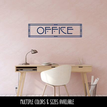 Craftsman/Arts and Crafts Office Vinyl Decal/Sticker