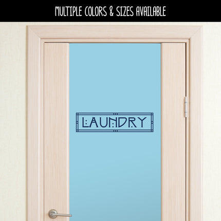 Craftsman/Arts and Crafts Laundry Vinyl Decal/Sticker