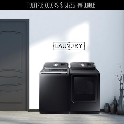 Craftsman/Arts and Crafts Laundry Vinyl Decal/Sticker