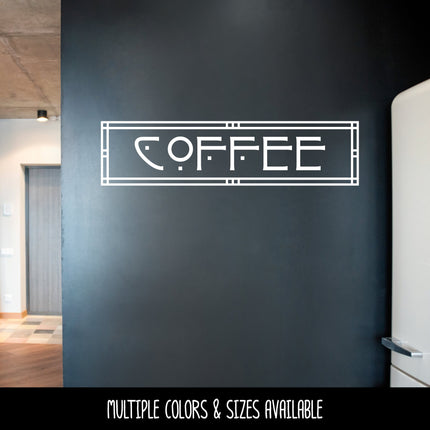 Craftsman/Arts and Crafts Coffee Vinyl Decal/Sticker