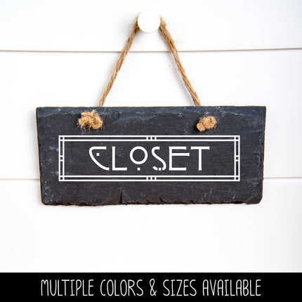 Craftsman/Arts and Crafts Closet Vinyl Decal/Sticker