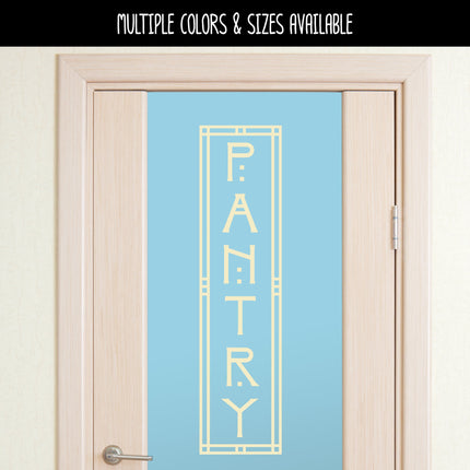 Arts and Crafts Vertical Pantry Vinyl Decal/Sticker