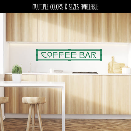 Craftsman/Arts and Crafts Coffee Bar Vinyl Decal/Sticker