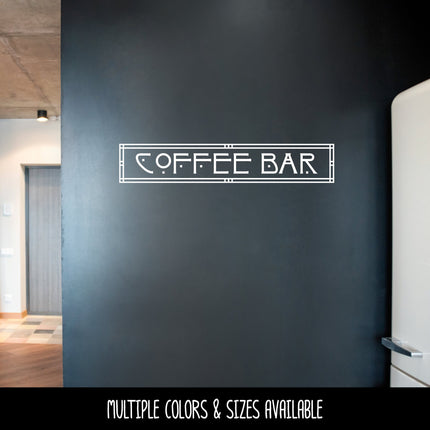 Craftsman/Arts and Crafts Coffee Bar Vinyl Decal/Sticker