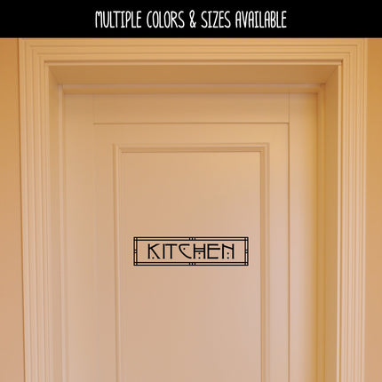 Craftsman/Arts and Crafts Kitchen Vinyl Decal/Sticker