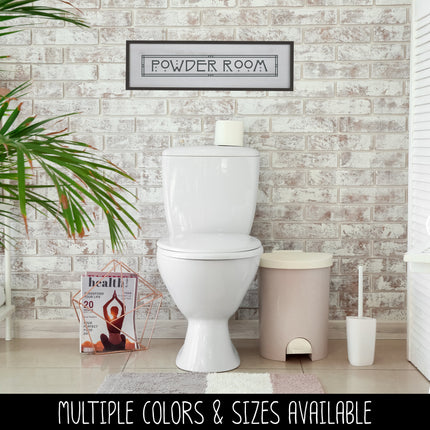 Craftsman/Arts and Crafts Powder Room Vinyl Decal/Sticker