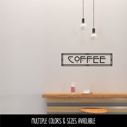Craftsman/Arts and Crafts Coffee Vinyl Decal/Sticker