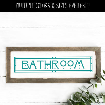 Craftsman/Arts and CraftsBathroom Vinyl Decal/Sticker