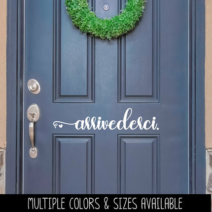 Arrivederci with Heart Vinyl Decal/Sticker