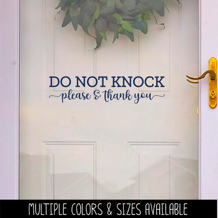Please Do Not Knock Vinyl Decal/Sticker
