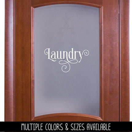 Ornamental Laundry Decal/Sticker