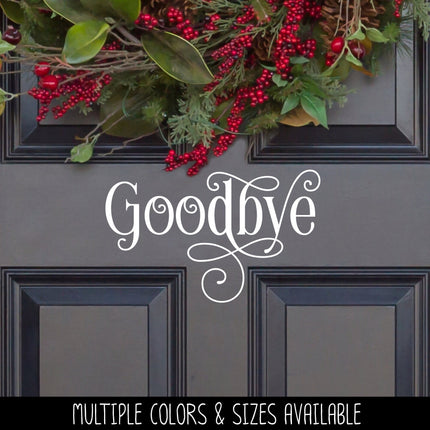 Ornamental Goodbye Vinyl Decal/Sticker