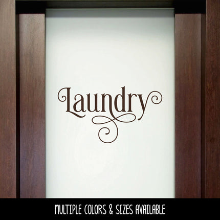 Ornamental Laundry Decal/Sticker