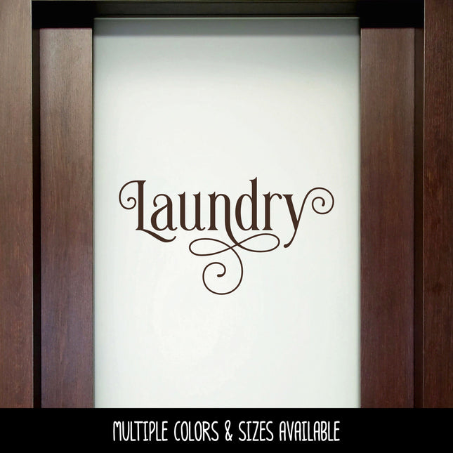 Ornamental Laundry Decal/Sticker