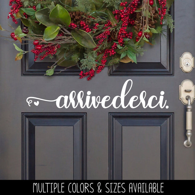 Arrivederci with Heart Vinyl Decal/Sticker