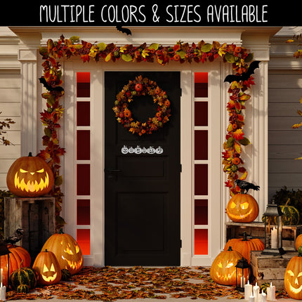 Cute Jack-O-Lantern Lineup Vinyl Decal/Sticker