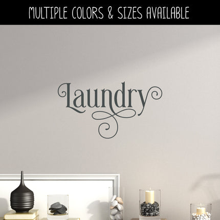 Ornamental Laundry Decal/Sticker