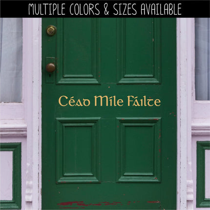 Cead Mile Failte Vinyl Decal/Sticker