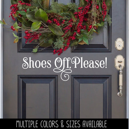 Shoes Off, Please! Vinyl Decal/Sticker