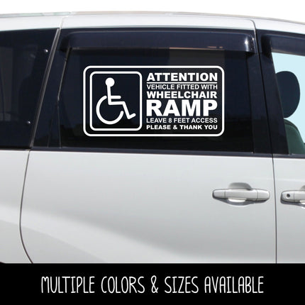 Handicap Wheelchair Ramp Access Vinyl Decal/Sticker