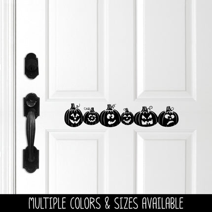 Cute Jack-O-Lantern Lineup Vinyl Decal/Sticker