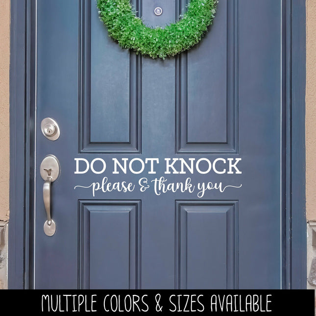 Please Do Not Knock Vinyl Decal/Sticker