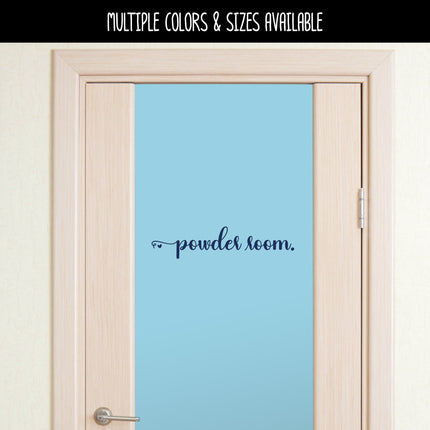 Powder Room with Heart Vinyl Decal/Sticker