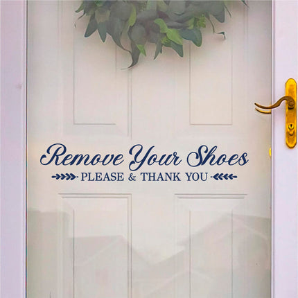 Remove Your Shoes Vinyl Decal/Sticker