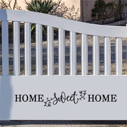 Home Sweet Home Flowers Vinyl Decal/Sticker