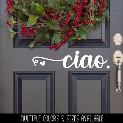Ciao with Heart Vinyl Decal/Sticker