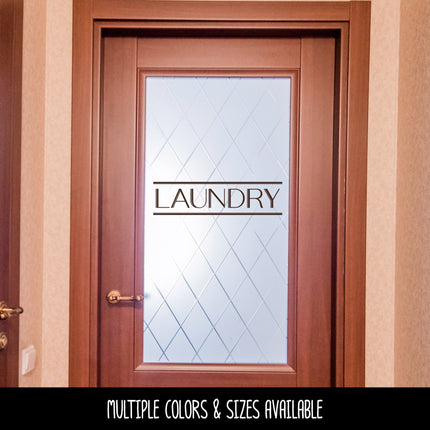 Modern Laundry Vinyl Decal/Sticker