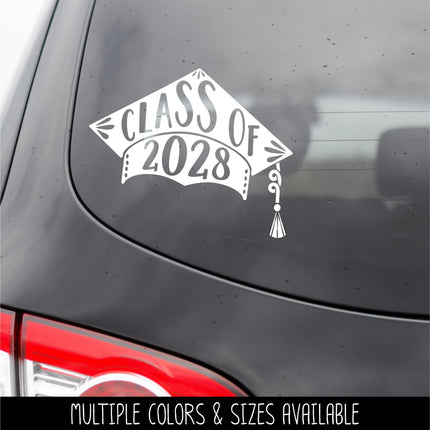 2028 Graduation Cap Vinyl Decal/Sticker