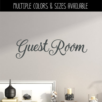 Cursive Guest Room Vinyl Decal/Sticker