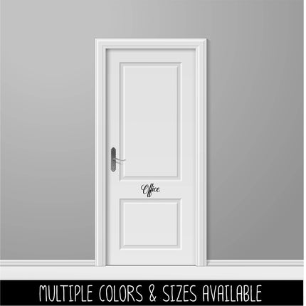 Cursive Office Vinyl Decal/Sticker - Office Sticker