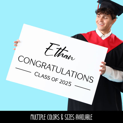 Custom Modern Graduation Announcement Vinyl Decal/Sticker