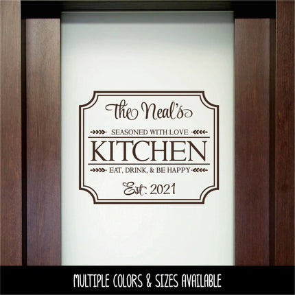 Custom Kitchen Vinyl Decal/Sticker