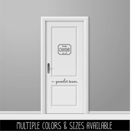 Custom Laundry Vinyl Decal/Sticker